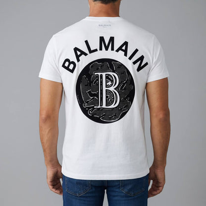 Balmain Paris Signature Logo T-Shirt – White Luxury Edition 🤍🖤