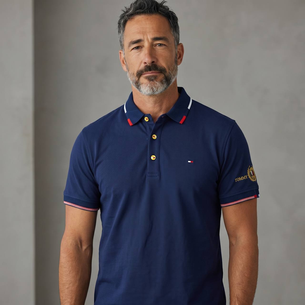 Tommy Hilfiger Premium Contrast Polo – Navy Edition 🔵🇺🇸