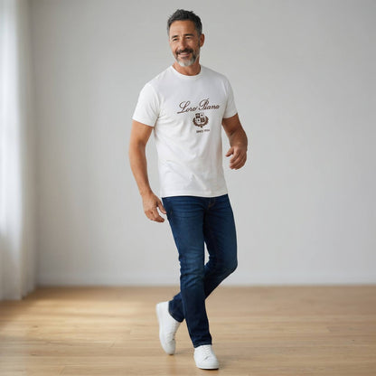 Loro Piana Heritage Logo T-Shirt – Pure White 🤍✨