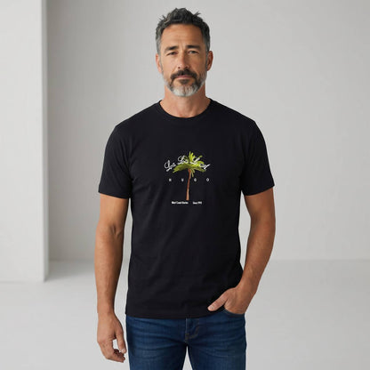 HUGO Palm Graphic T-Shirt – Midnight Black 🌴🖤