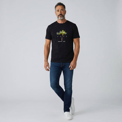 HUGO Palm Graphic T-Shirt – Midnight Black 🌴🖤