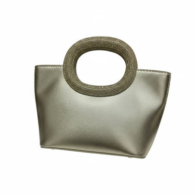Champagne Crystal Halo Tote ✨🥂 | Luxury Rhinestone Statement Handbag