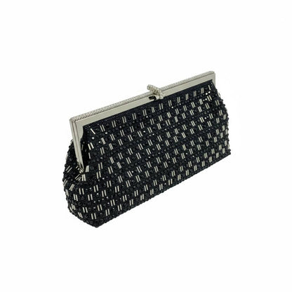 Midnight Luxe Crystal Clutch 🖤✨ | Black Embellished Evening Bag