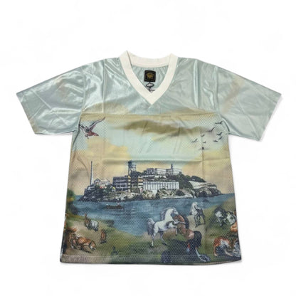 Corteiz Island Escape Mesh Jersey Tee 🌊🏞️