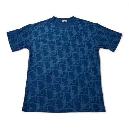 💎 Dior Oblique Monogram Tee – Navy Blue Elegance 🔵✨