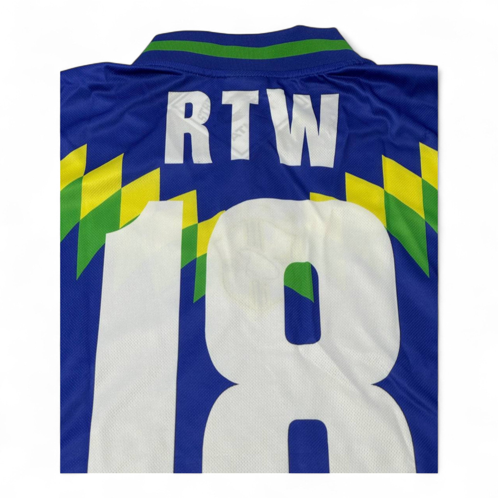 💚💛 Corteiz “Rule The World” Brazil Edition Jersey Tee – Blue/Green/Yellow 🌍⚽