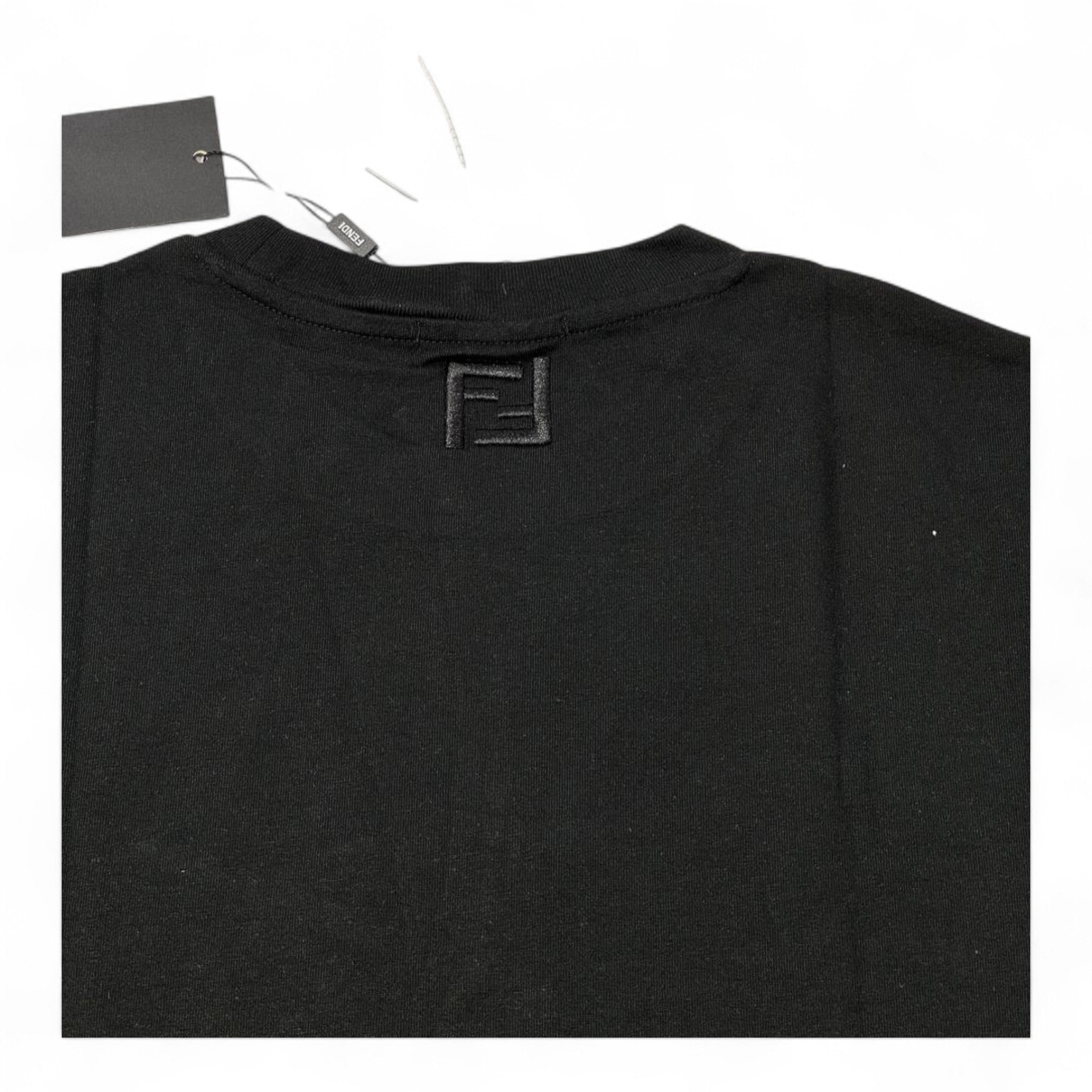 🍟 Fendi “Hot & Tasty” Fries Graphic Tee – Black Street Snack Edition 🔥🖤
