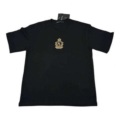 🖤 Dolce & Gabbana Black Crest T-Shirt 👑 – Royal Heritage Meets Street Style