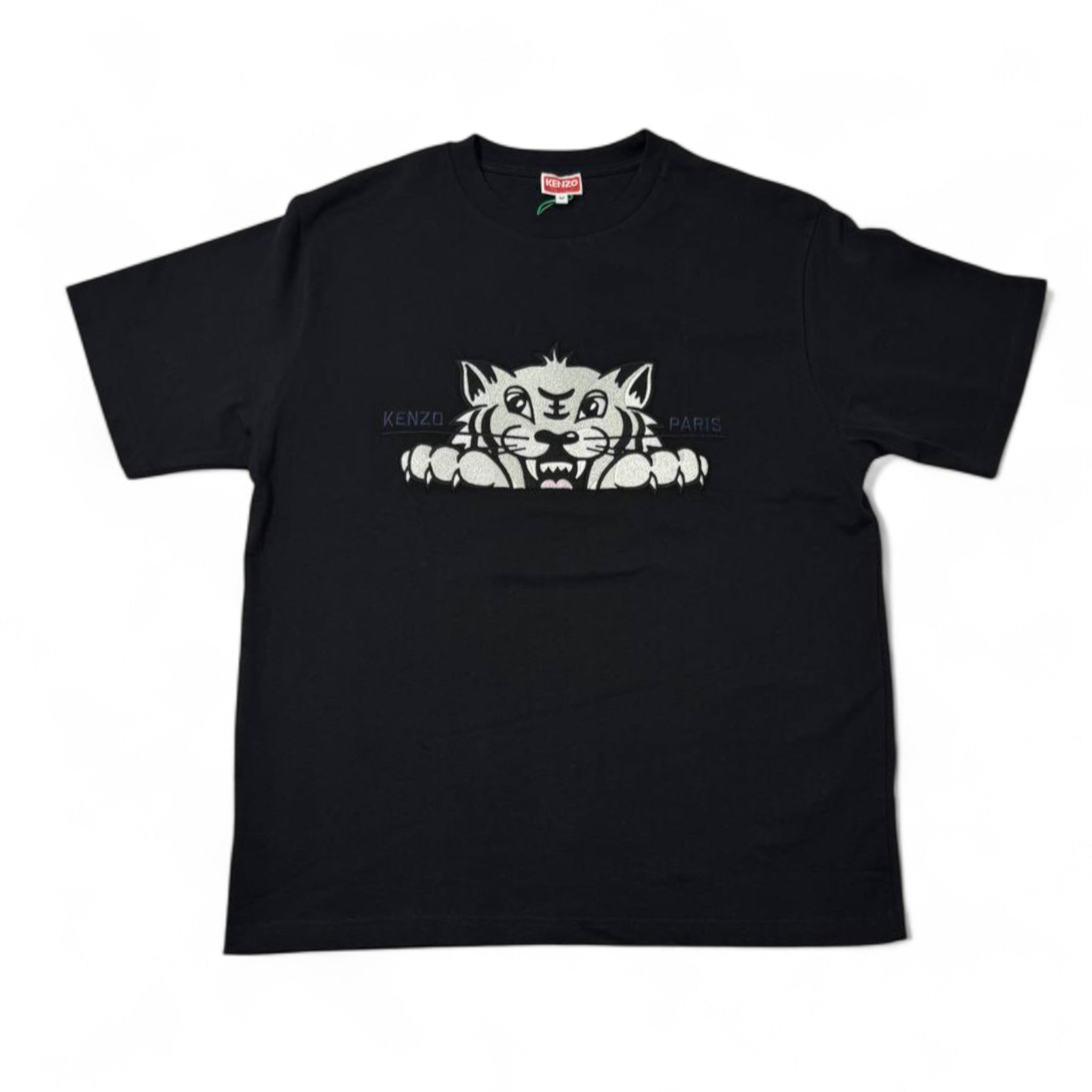🐯 Kenzo Black Tiger Peek Tee – Fearless Fashion from Paris 🖤