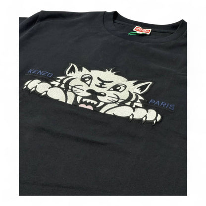 🐯 Kenzo Black Tiger Peek Tee – Fearless Fashion from Paris 🖤