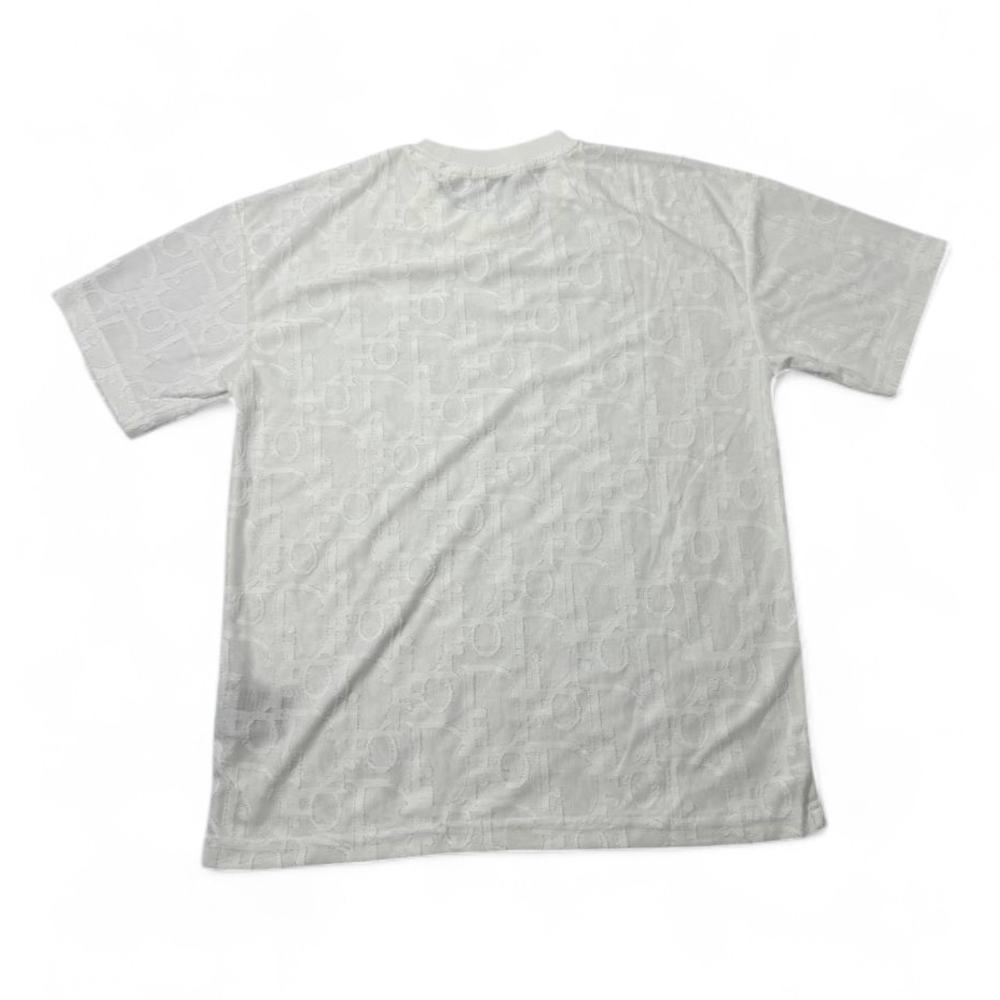 🤍 Dior All-Over Monogram Tee – Whiteout Luxury Elegance ✨