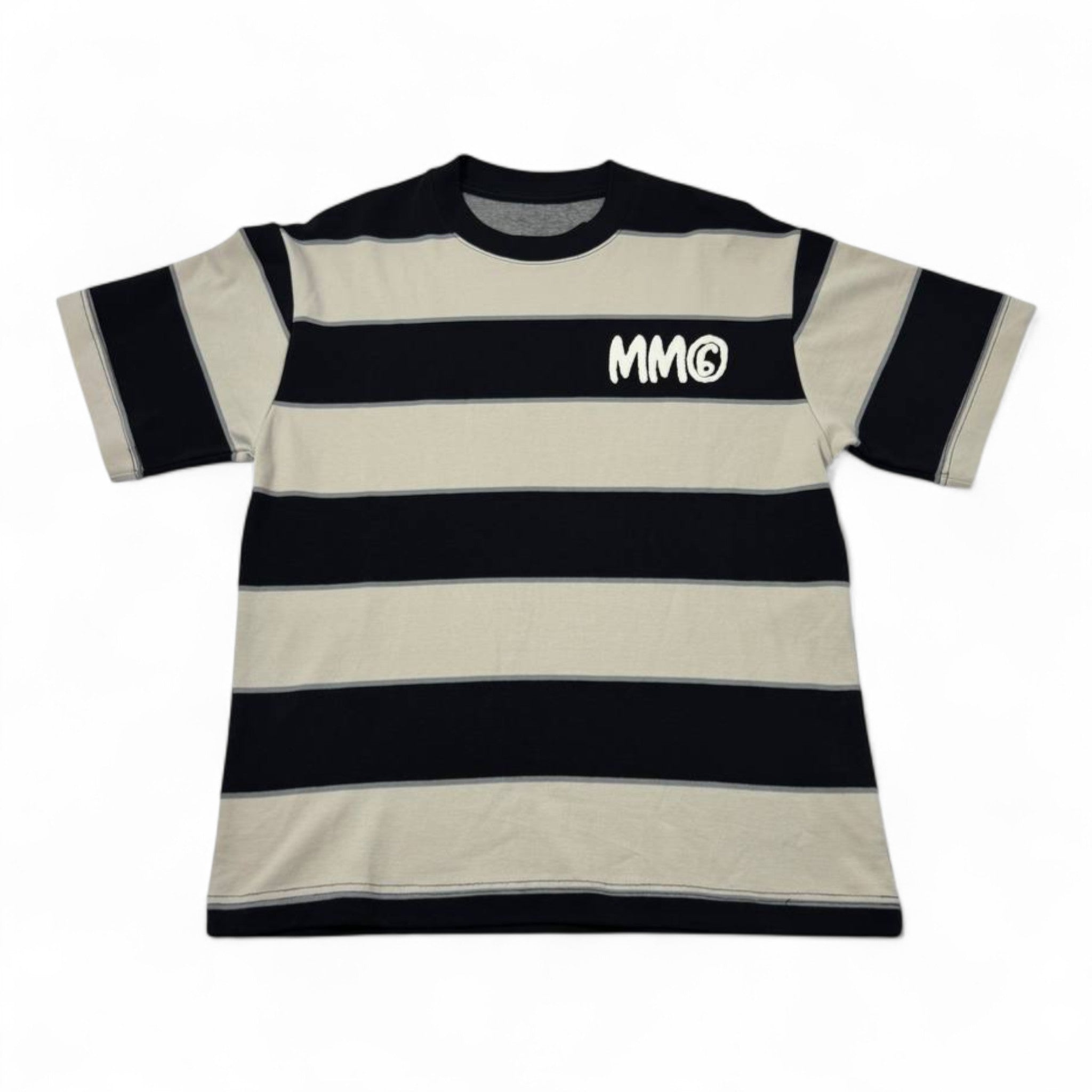 🖤 MM6 Maison Margiela Striped Tee – Bold, Graphic, Parisian Cool 🎨