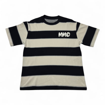 🖤 MM6 Maison Margiela Striped Tee – Bold, Graphic, Parisian Cool 🎨
