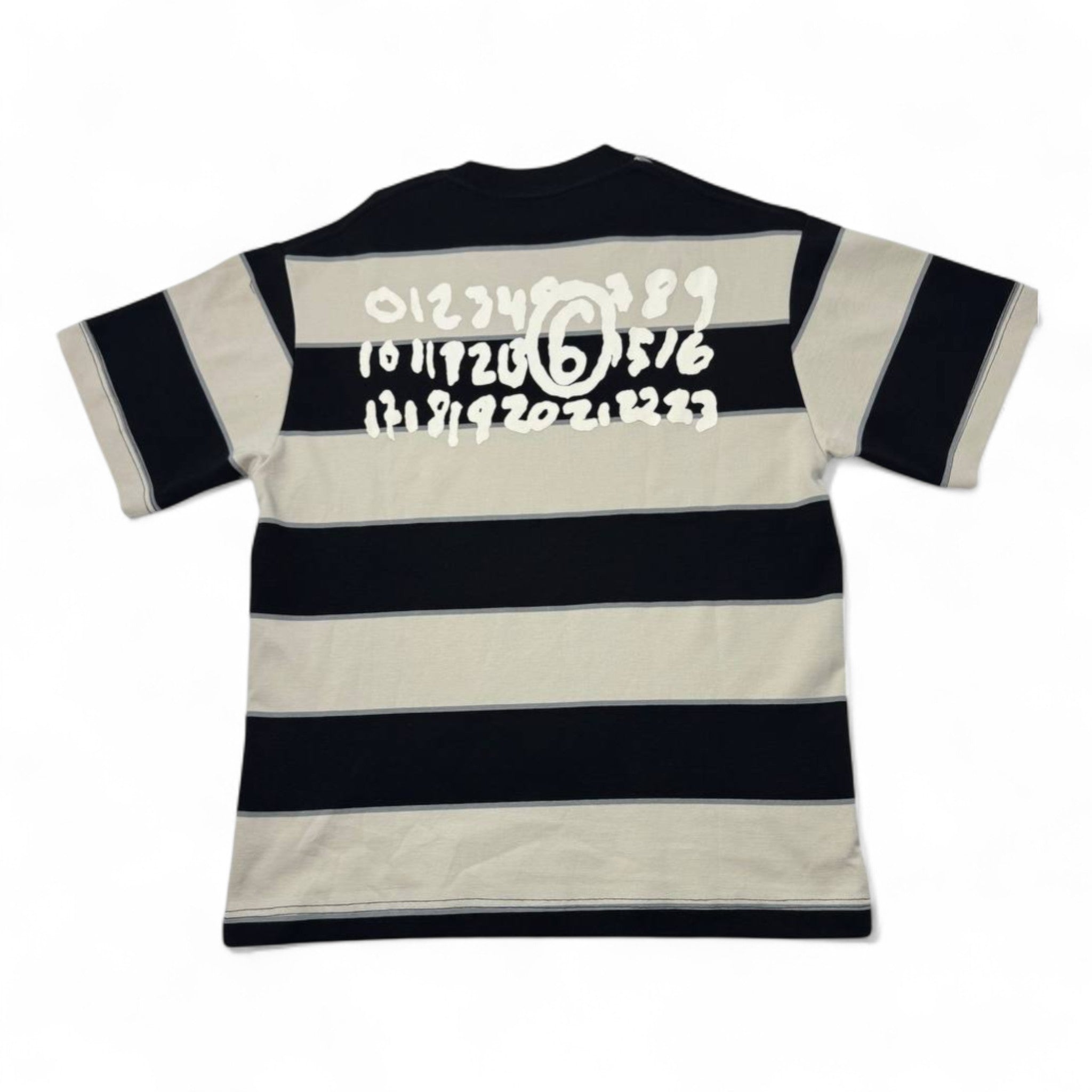 🖤 MM6 Maison Margiela Striped Tee – Bold, Graphic, Parisian Cool 🎨