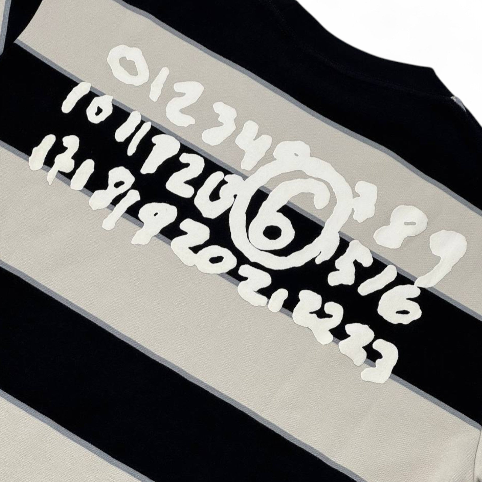 🖤 MM6 Maison Margiela Striped Tee – Bold, Graphic, Parisian Cool 🎨