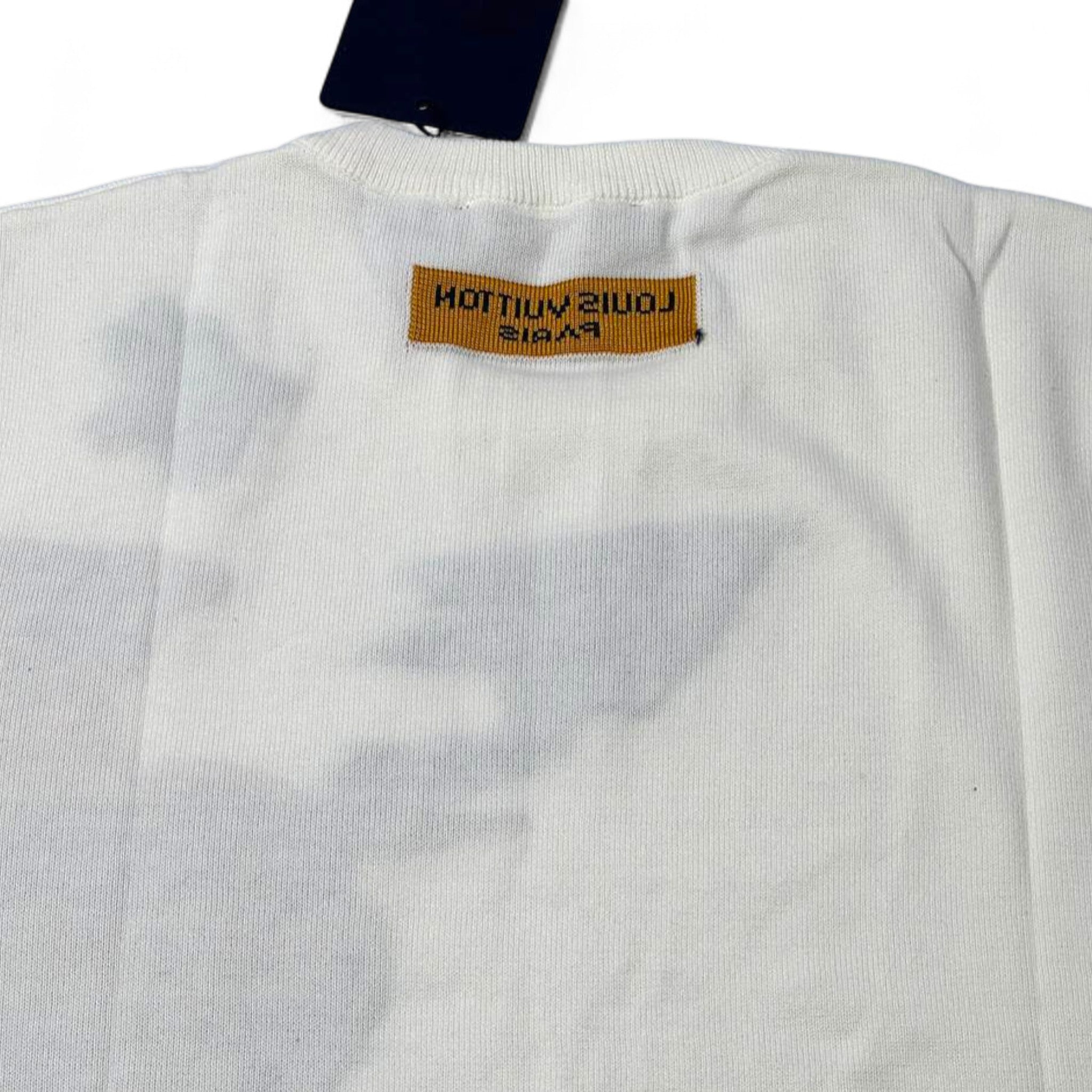 🎨 Louis Vuitton Cartoon Patch Tee – Playful Luxury in Motion 💥