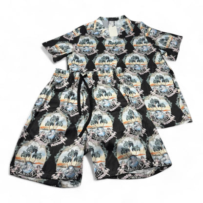 🌴 AMIRI Tropical Vacation Set – Sunset Luxury in Motion 🐚