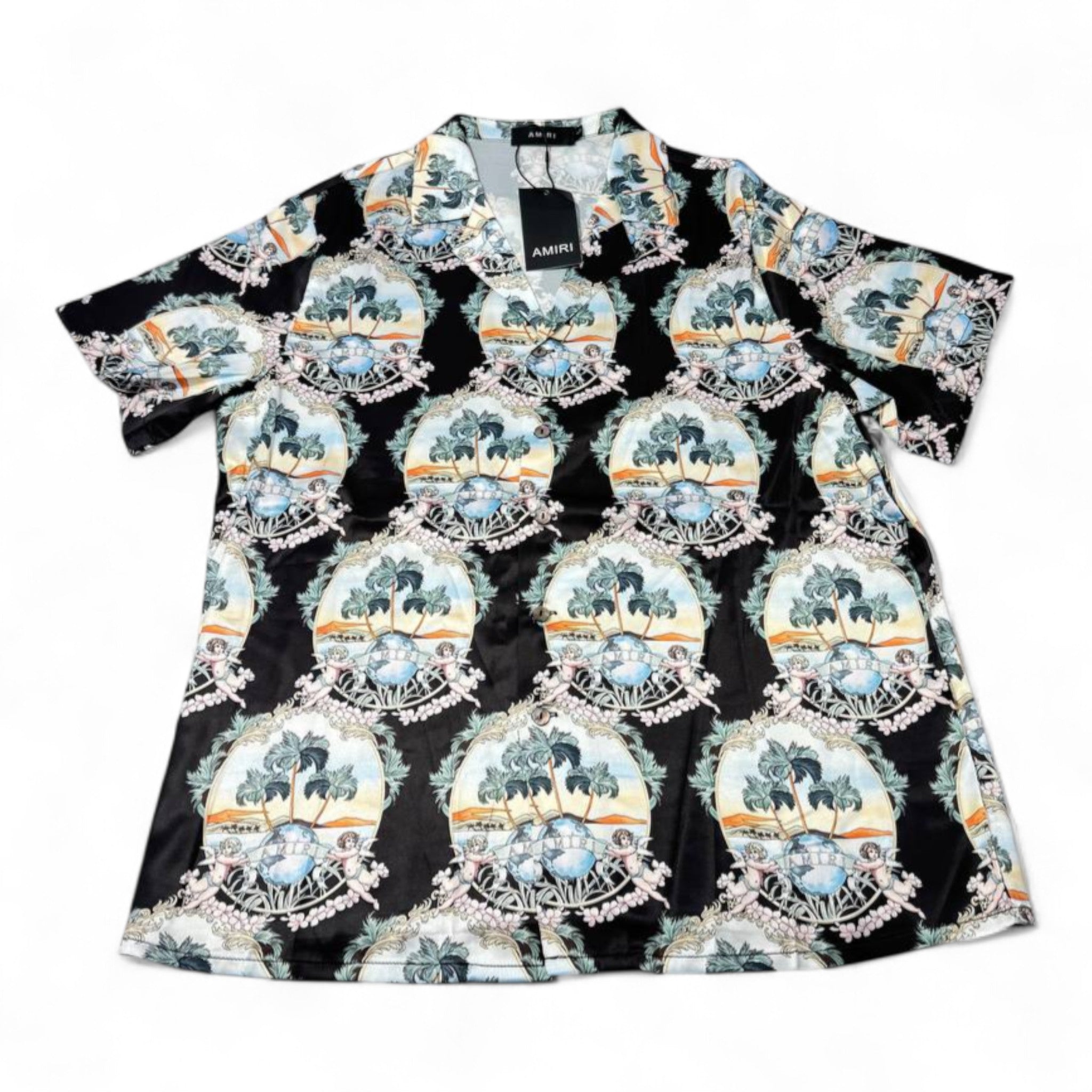 🌴 AMIRI Tropical Vacation Set – Sunset Luxury in Motion 🐚