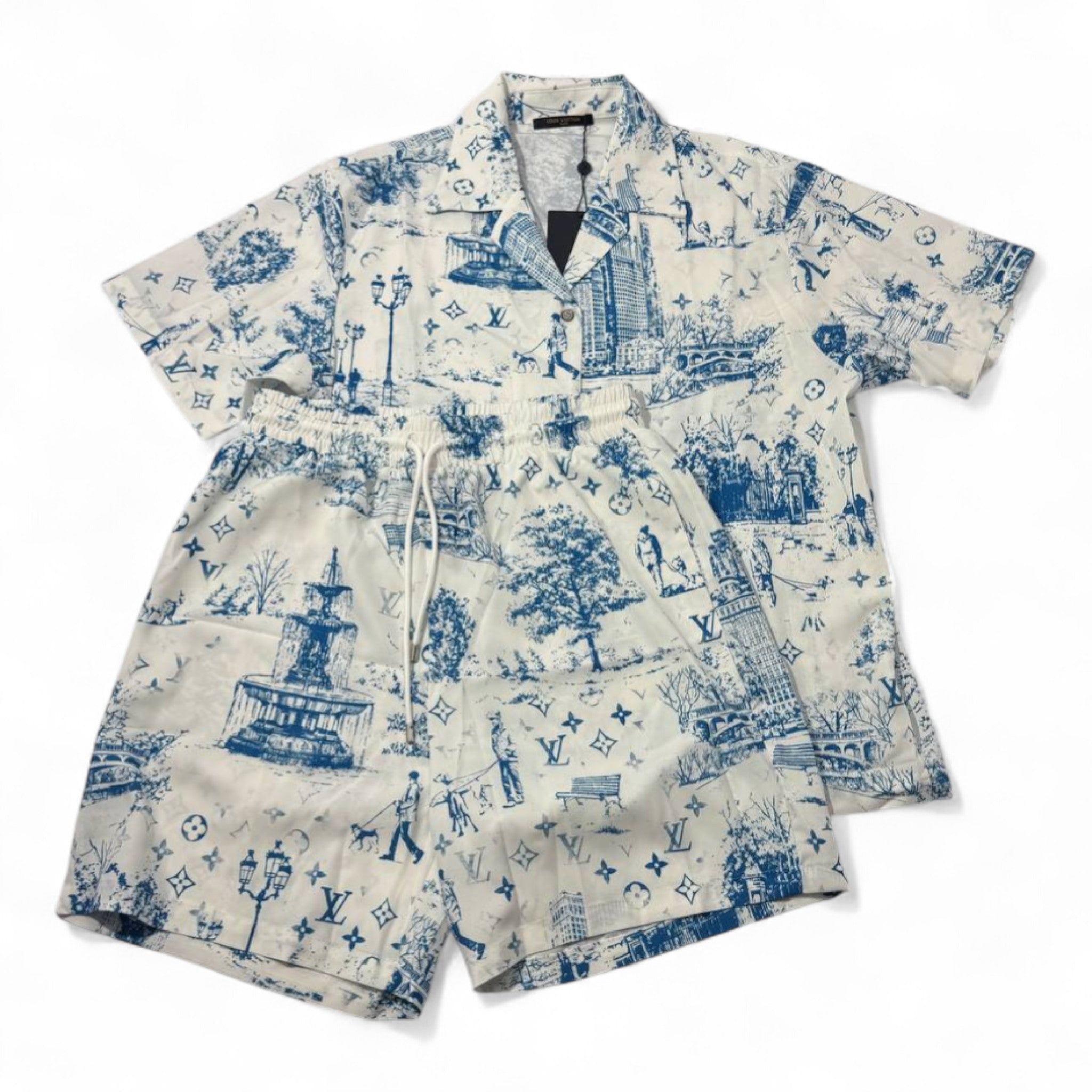 💙 Louis Vuitton Toile de Jouy Set – Parisian Art Meets Summer Vibes 🏛️