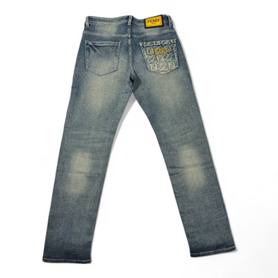 FENDI Roma Logo Pocket Jeans – Italian Craft with Iconic Edge