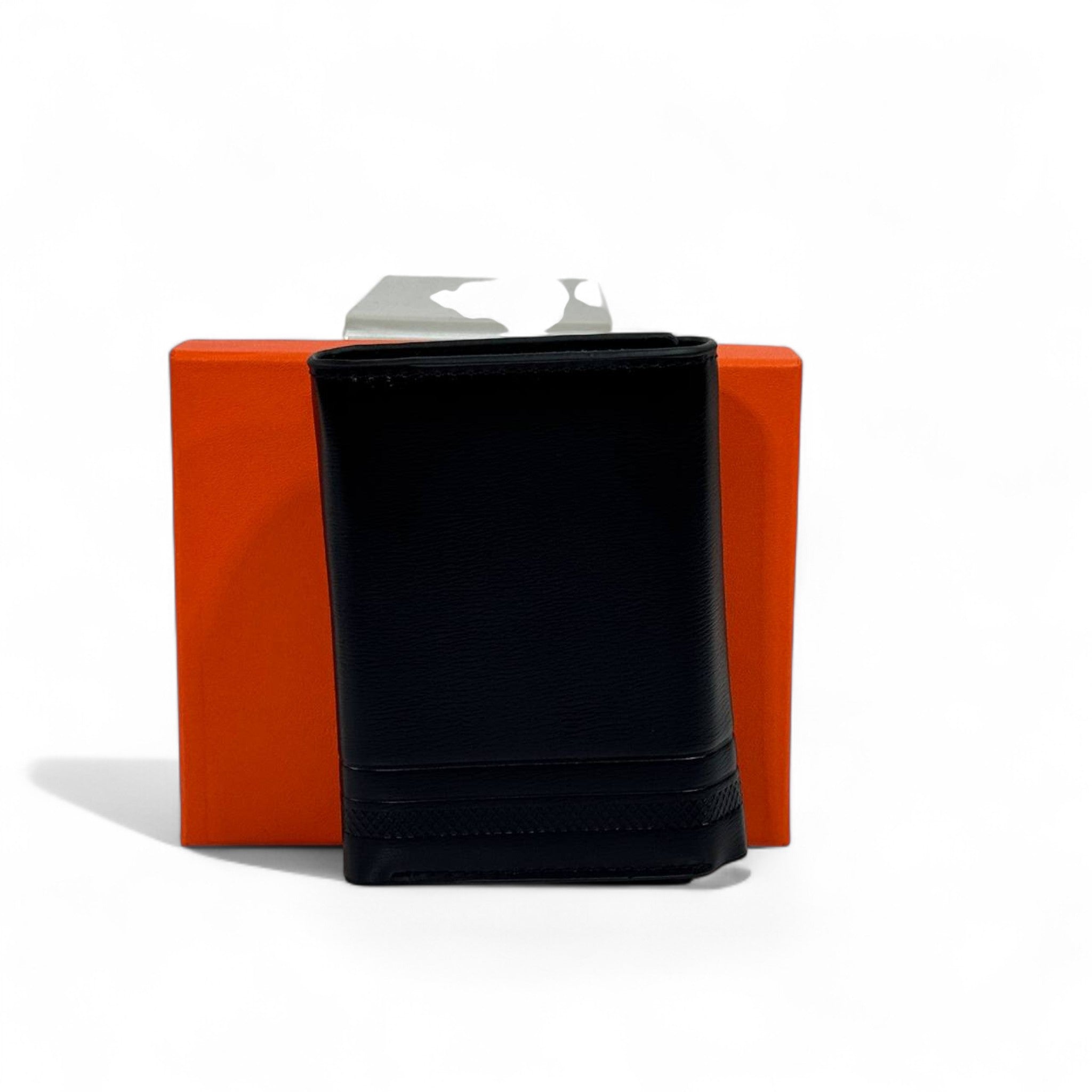 🖤 Hermès Black Leather Wallet – Parisian Craft, Timeless Grace