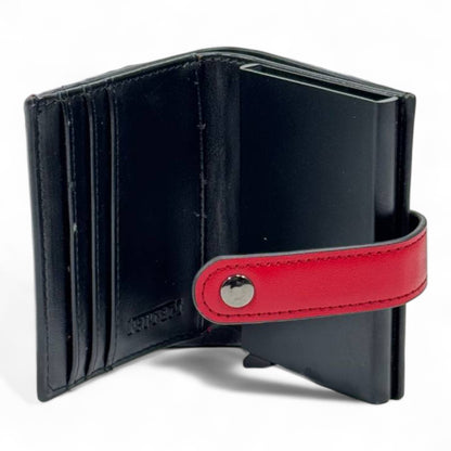 ❤️ Ferrari Red Leather Card Holder – Bold Power, Italian Precision