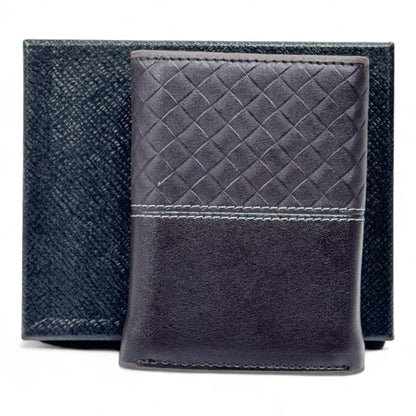 🤎 Giorgio Armani Brown Woven Wallet – Subtle Luxury, Italian Craftsmanship