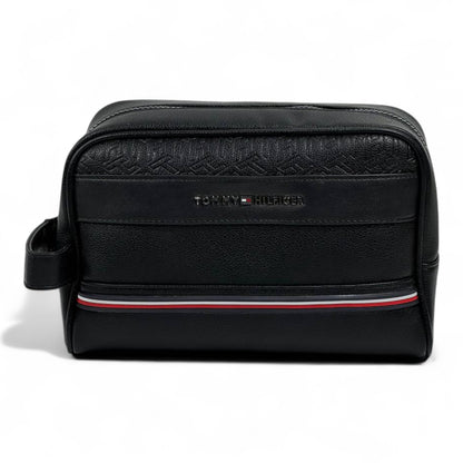 🖤 Tommy Hilfiger Black Toiletry Bag – Travel Smart, Stay Stylish