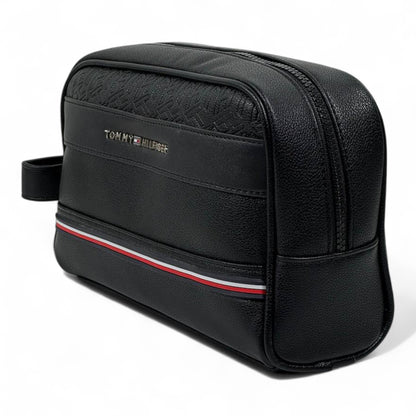🖤 Tommy Hilfiger Black Toiletry Bag – Travel Smart, Stay Stylish