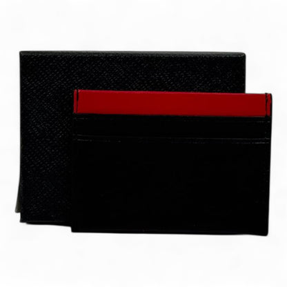 🐅 Kenzo Paris Black & Red Tiger Card Holder – Bold, Urban, Iconic