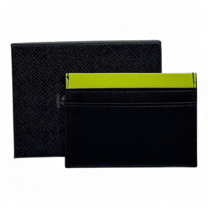 🟢 Kenzo Paris Black & Neon Green Tiger Card Holder – Bold Energy, Iconic Design