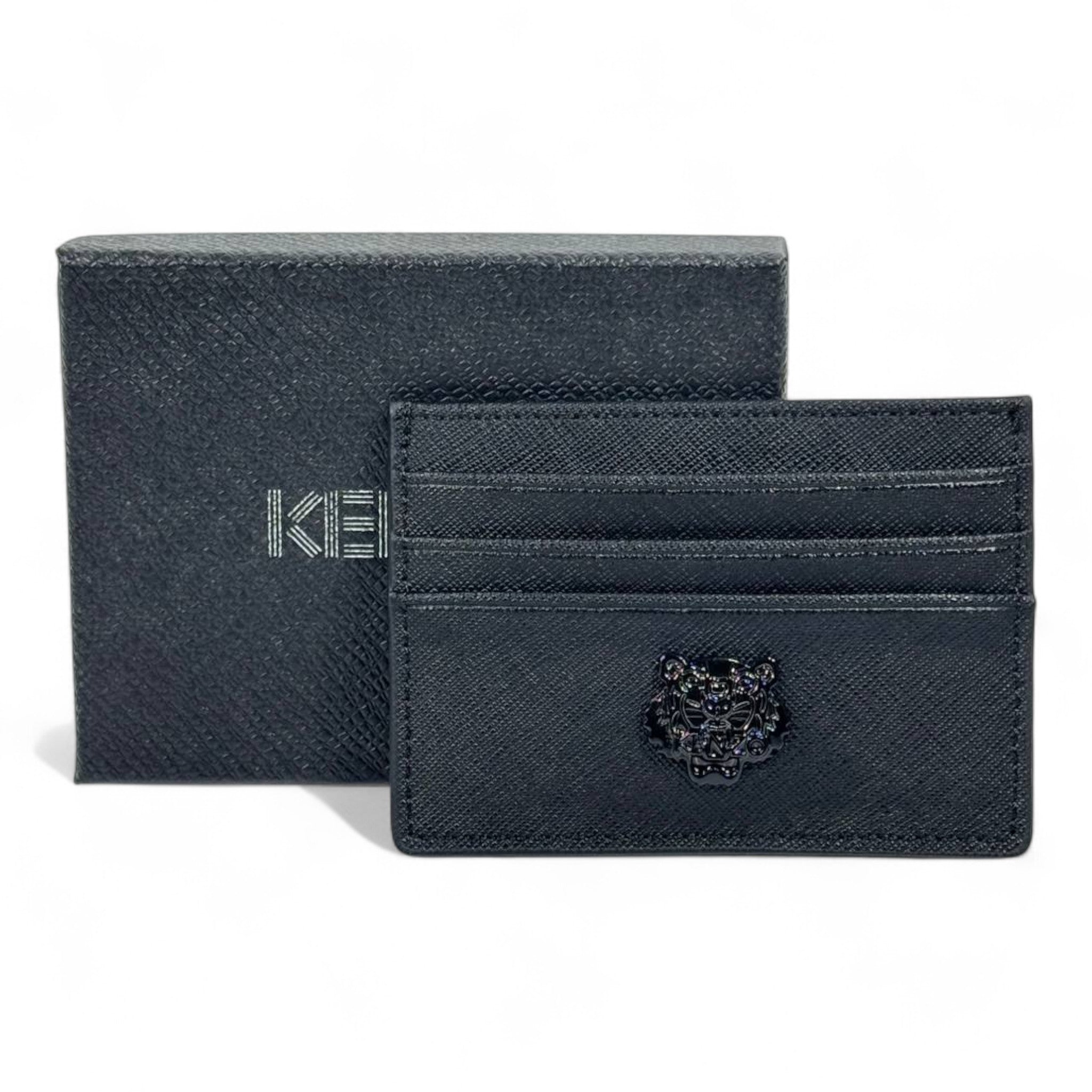 🖤 Kenzo Paris Black Tiger Card Holder – Timeless Power, Modern Edge