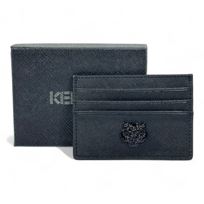 🖤 Kenzo Paris Black Tiger Card Holder – Timeless Power, Modern Edge