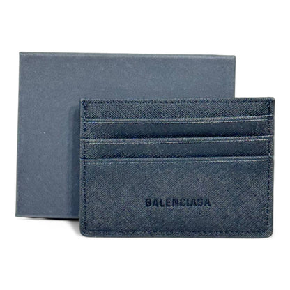 🖤 Balenciaga Classic Black Leather Card Holder – Minimalism at Its Finest