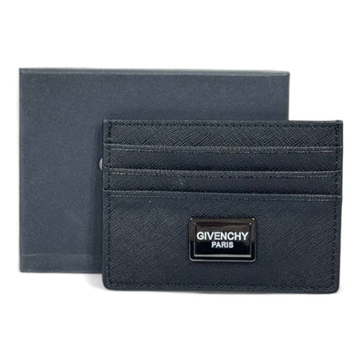 🖤 Givenchy Paris Black Leather Card Holder – Refined Elegance, Parisian Edge