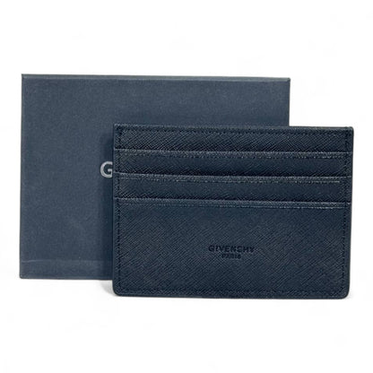 🖤 Givenchy Paris Black Leather Card Holder – Refined Elegance, Parisian Edge