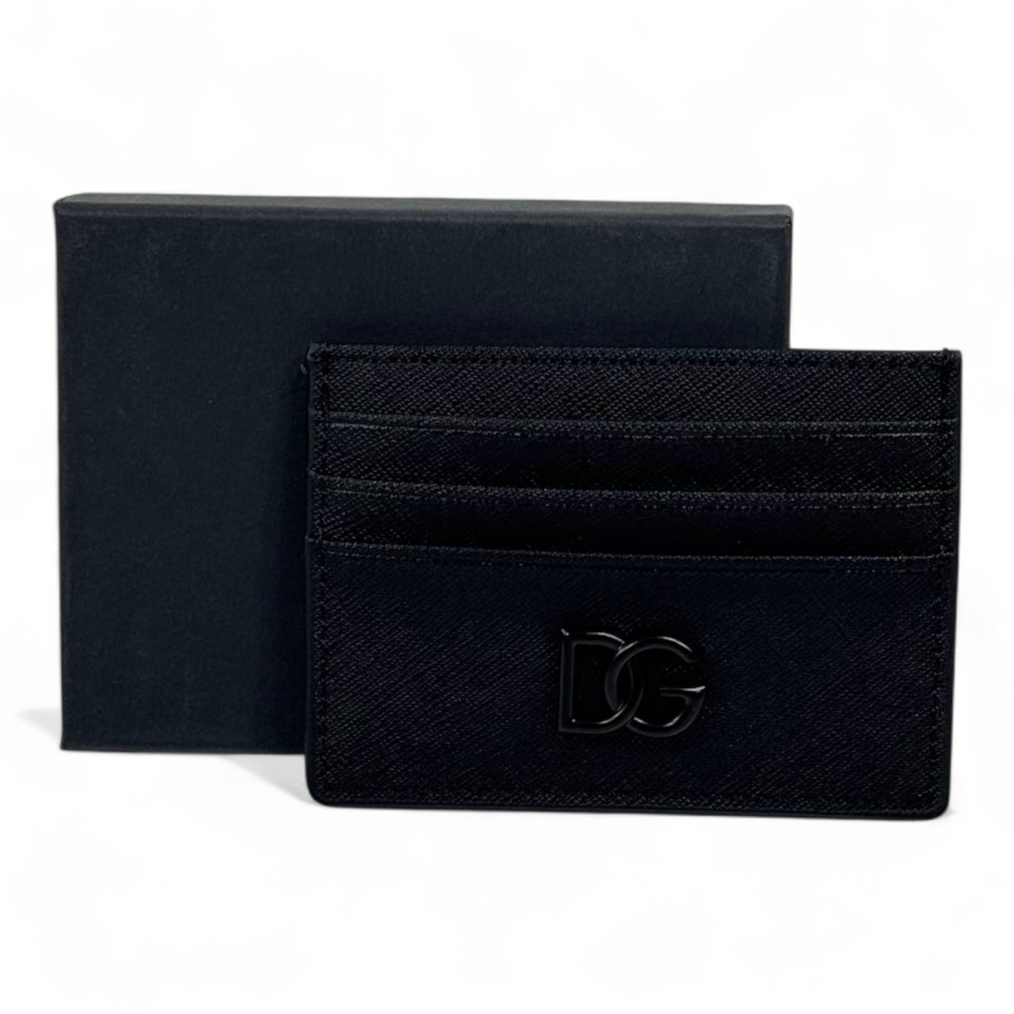 🖤 Prada Saffiano Black Leather Card Holder – Italian Luxury in Every Detail