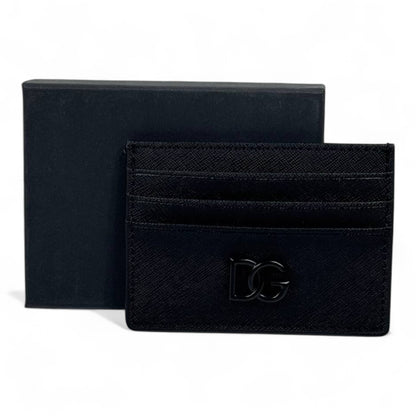 🖤 Prada Saffiano Black Leather Card Holder – Italian Luxury in Every Detail