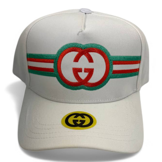 Gucci White Baseball Cap with Iconic GG Logo