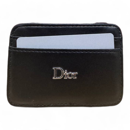 Dior Classic Black Leather Card Holder