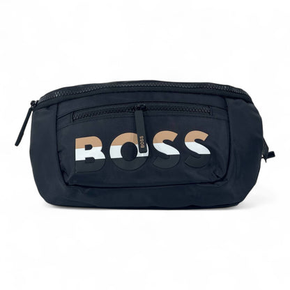 BOSS Signature Waist Bag – Black Edition 🖤 | Trendy Crossbody for Everyday Style