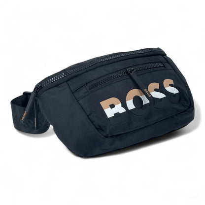 BOSS Signature Waist Bag – Black Edition 🖤 | Trendy Crossbody for Everyday Style