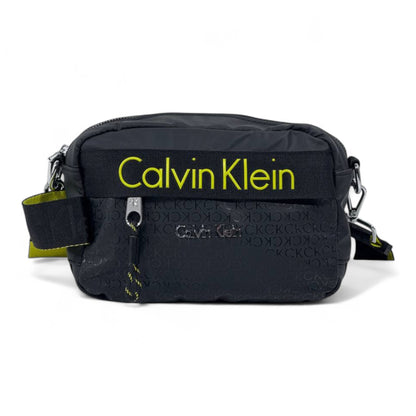 Calvin Klein Urban Crossbody Bag – Black & Neon Edition ⚡ | Modern Street Luxury