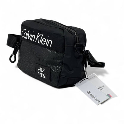 Calvin Klein Monogram Crossbody Bag – Classic Black Edition 🖤 | Timeless Urban Luxury