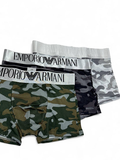 Emporio Armani Camo Boxer Set (3 Pieces) 🪶 | Elite Comfort & Modern Edge
