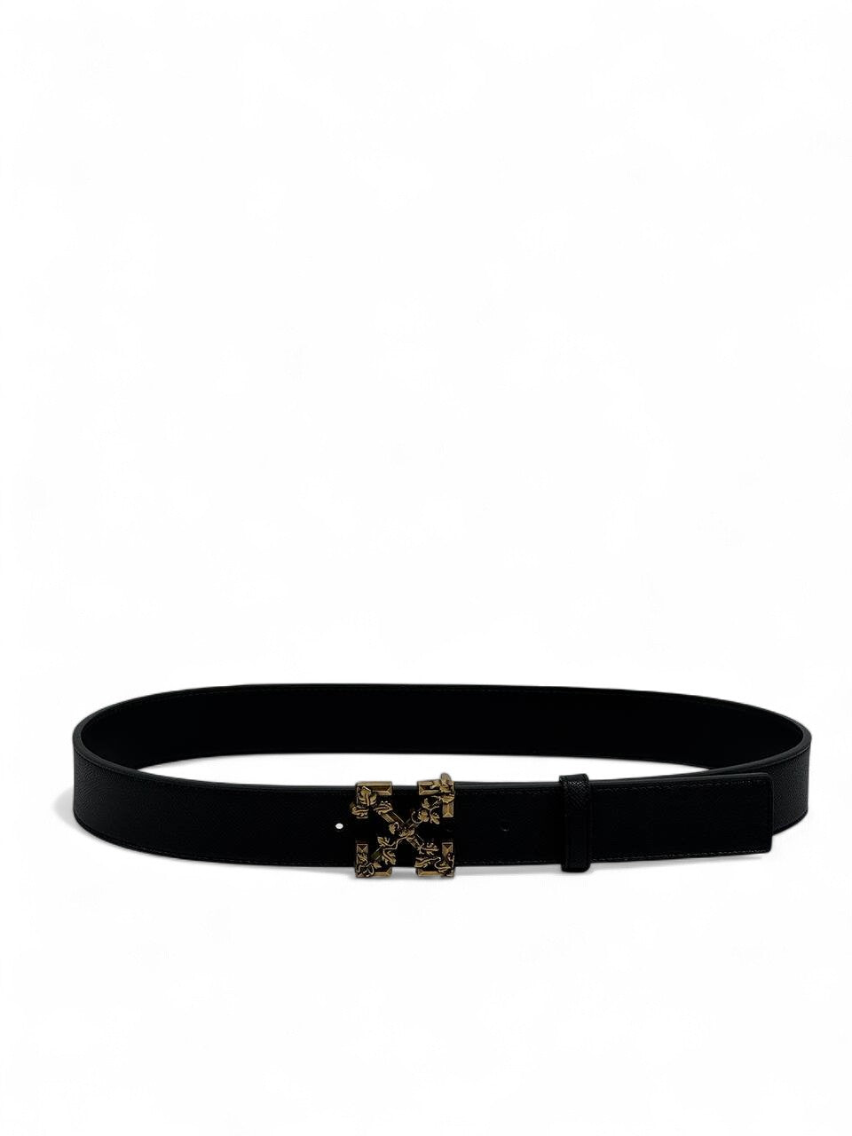 Off-White™ Gold Arrow Floral Belt ? (110 cm | Luxury Black  display picture 1