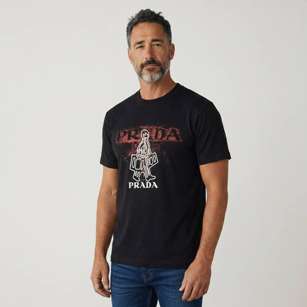 Prada Milano Graphic Statement Tee 🖤🔥