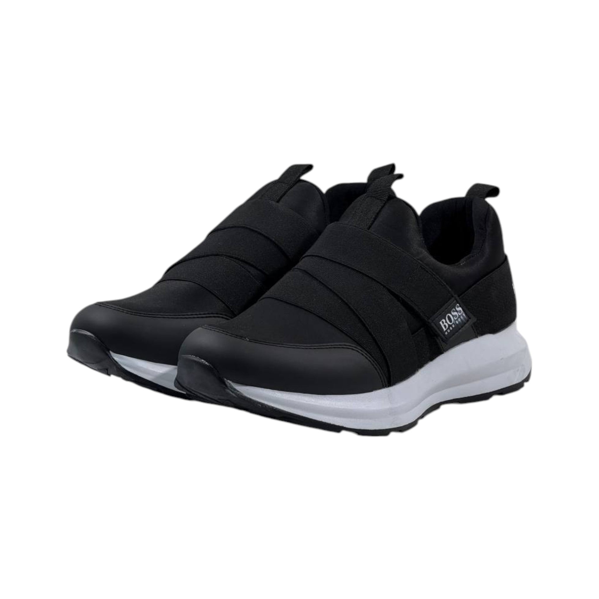 BOSS Athleisure Slip-On Sneakers ⚫⚪