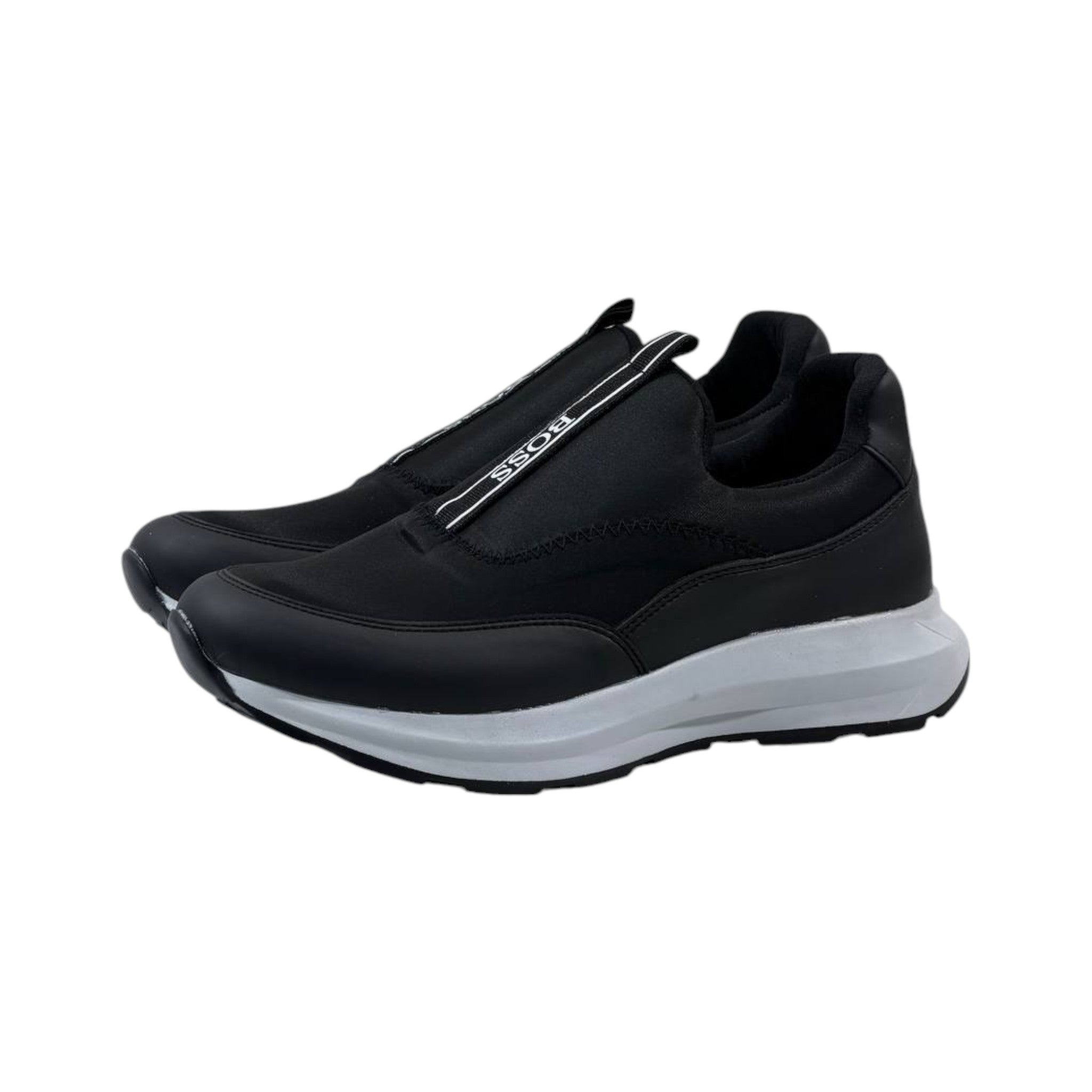 BOSS Minimalist Slip-On Sneakers ⚫⚪