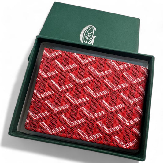 Goyard Red Monogram Canvas Wallet